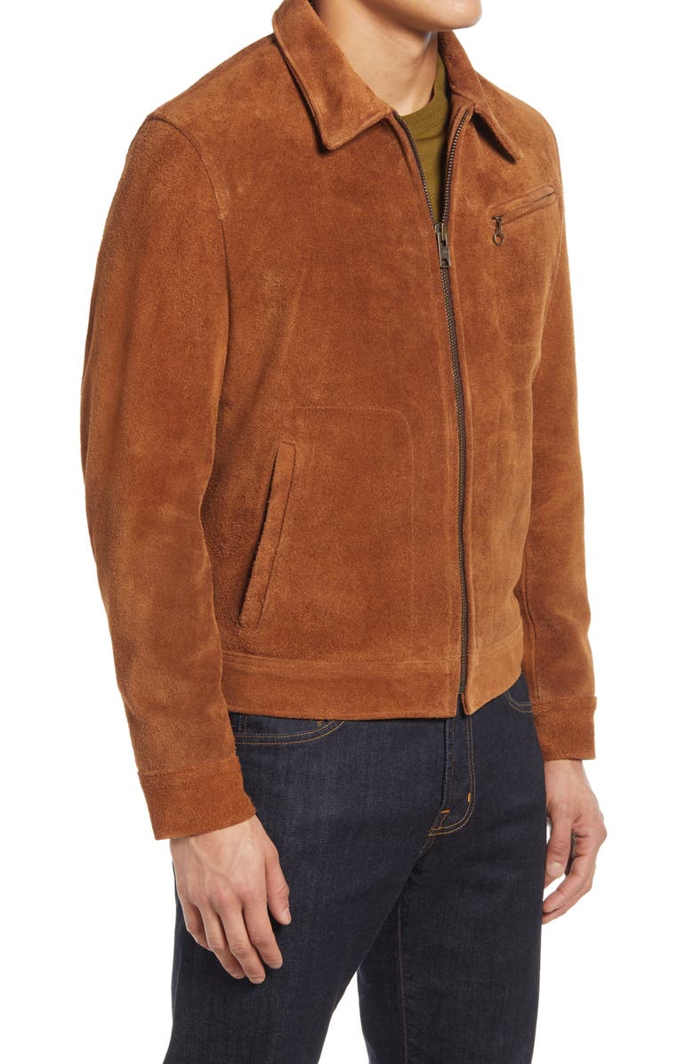 Men's Rough Out Suede Jacket Schott NYC