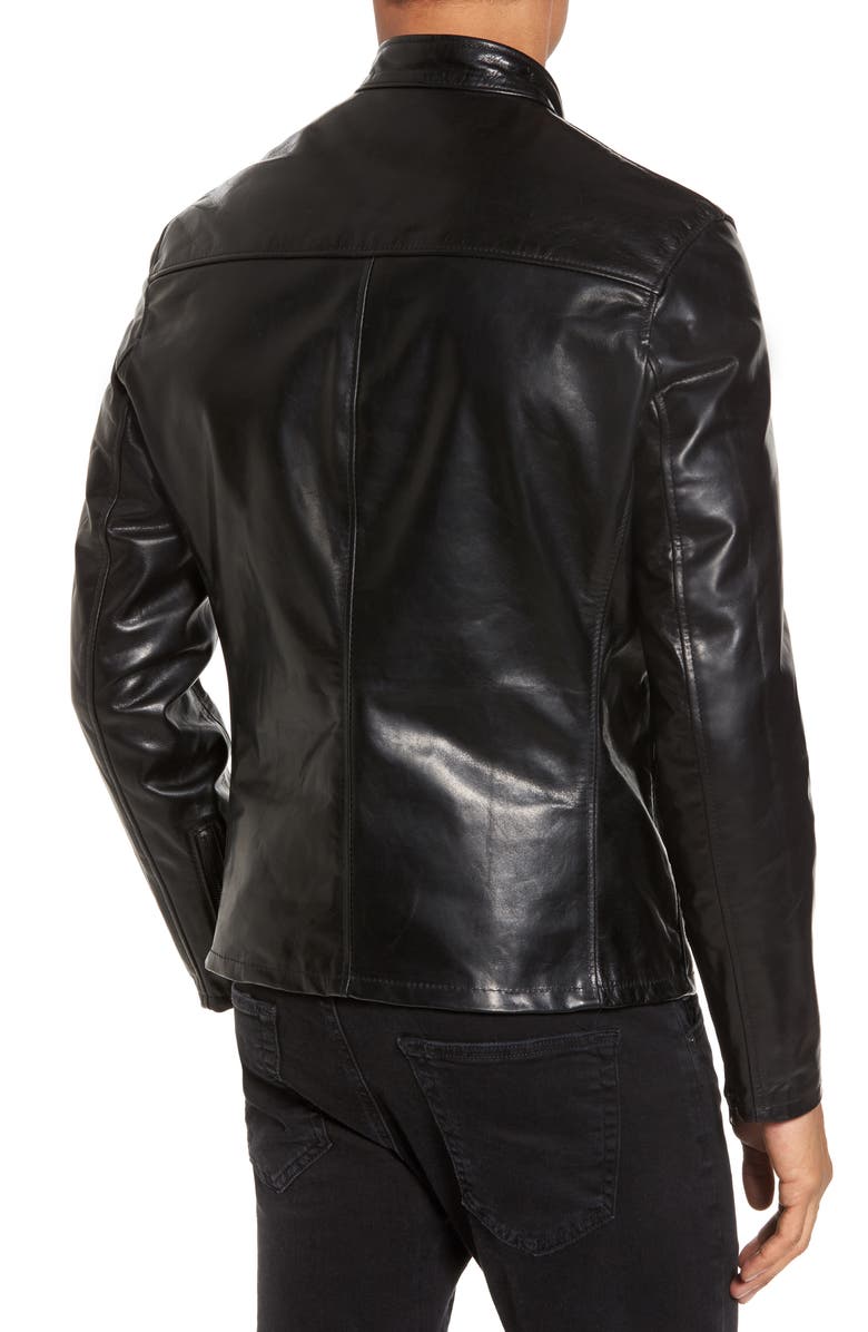 Café Racer Unlined Cowhide Leather Jacket Schott NYC