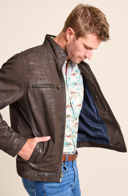 Highland Rocker Leather Jacket Tommy Bahama