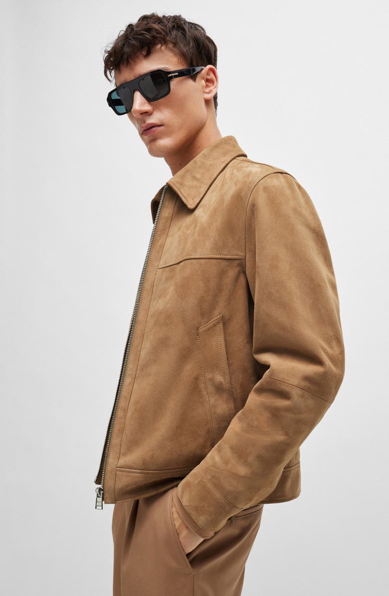 Malbano Goat Suede Jacket BOSS