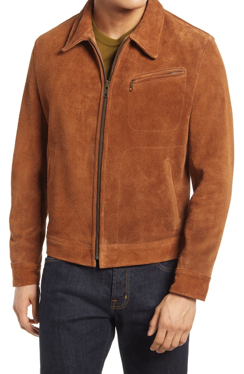 Men's Rough Out Suede Jacket Schott NYC