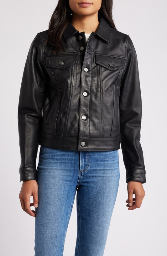 Leather Trucker Jacket Schott NYC