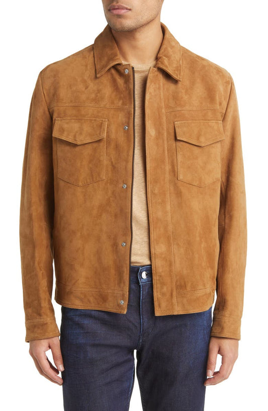 Mucker Goat Suede Jacket BOSS