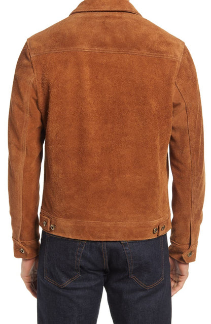 Men's Rough Out Suede Jacket Schott NYC