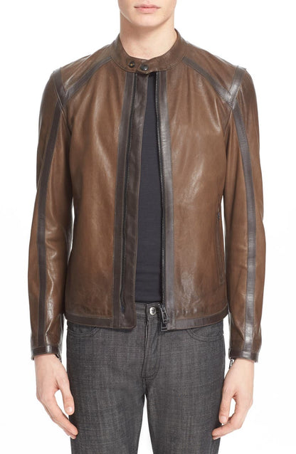 'Lymington' Leather Moto Jacket Belstaff