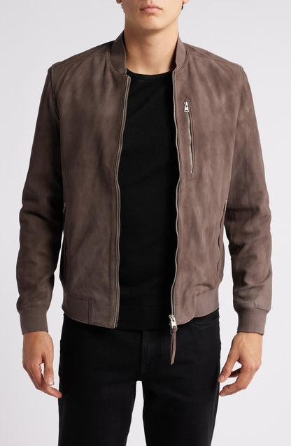 Kemble Suede Bomber Jacket