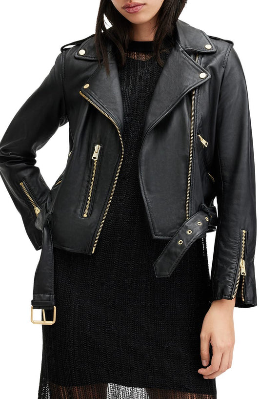 Balfern Leather Biker Jacket AllSaints