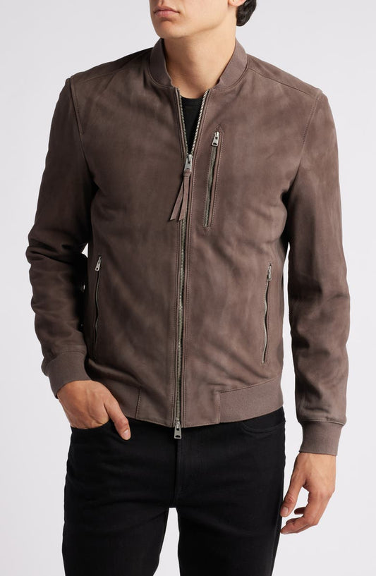 Kemble Suede Bomber Jacket