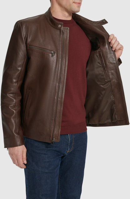 Leather Moto Jacket Cole Haan