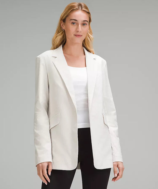 Relaxed-Fit Twill Blazer