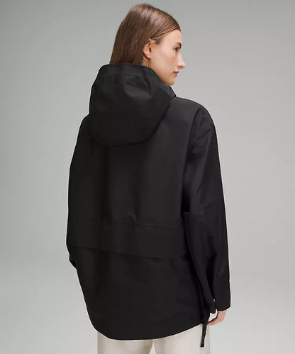 Oversized Hooded Rain Jacket