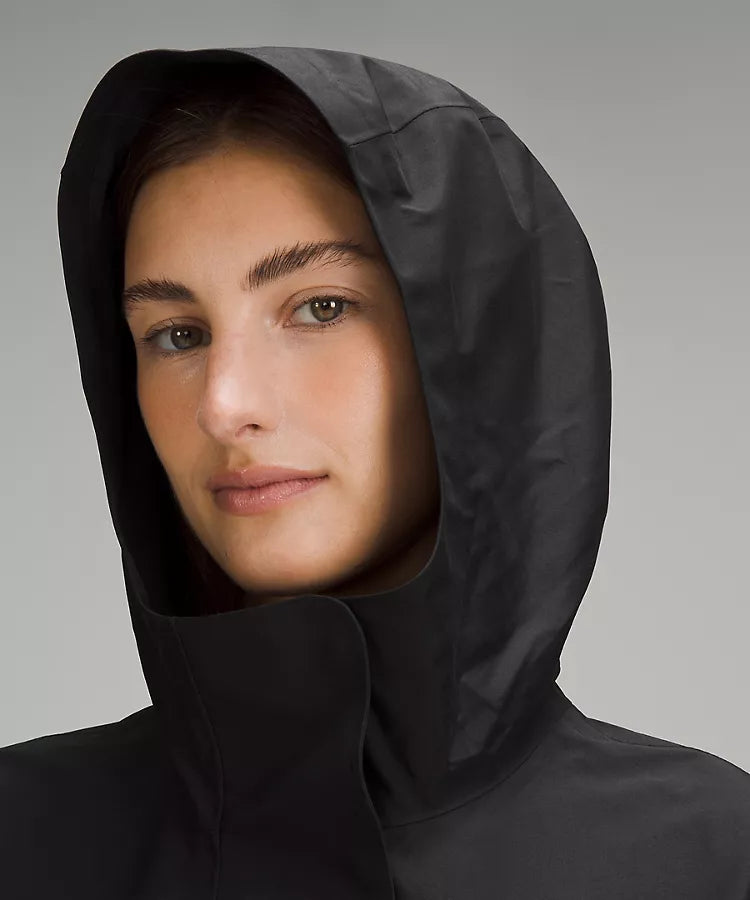 Oversized Hooded Rain Jacket