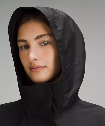 Oversized Hooded Rain Jacket