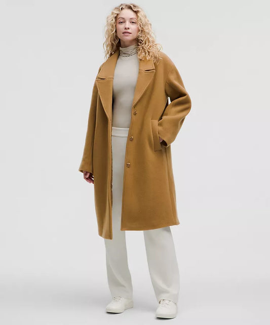 Relaxed-Fit Wool Overcoat