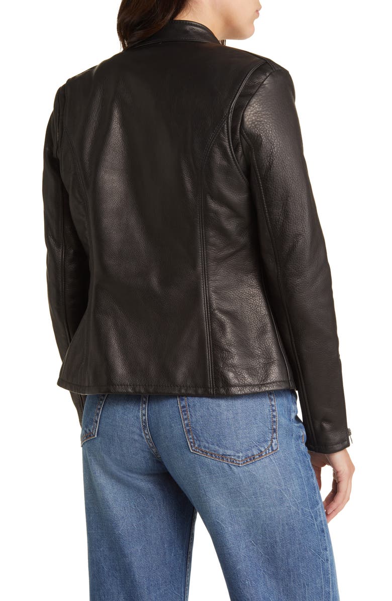 Leather Cafe Racer Moto Jacket Schott NYC