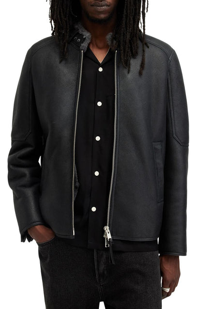 Hayward Leather Jacket AllSaints