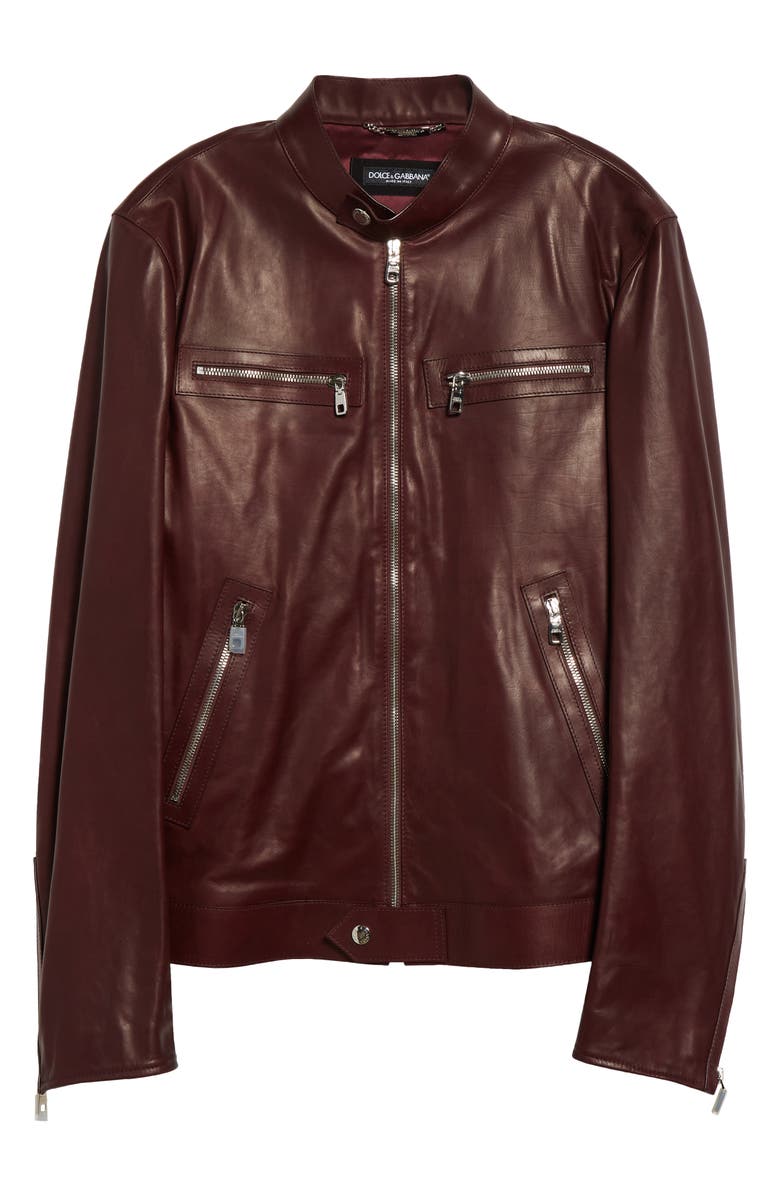 Leather Biker Jacket Dolce&Gabbana