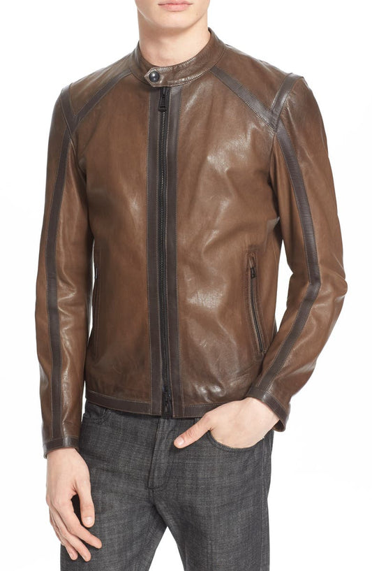 'Lymington' Leather Moto Jacket Belstaff