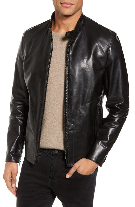 Café Racer Unlined Cowhide Leather Jacket Schott NYC