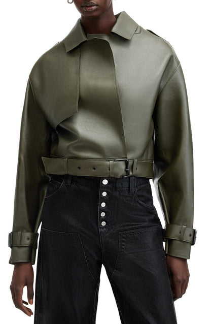 Ophelia Bonded Leather Jacket AllSaints