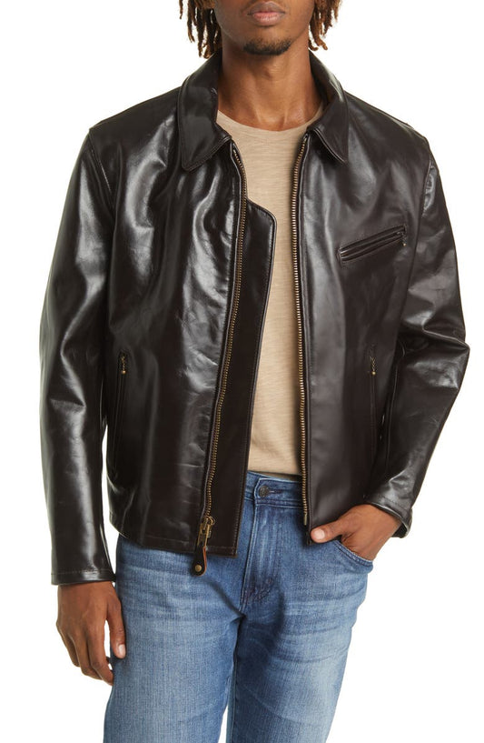 Classic Heavy Steerhide Racer Jacket Schott NYC